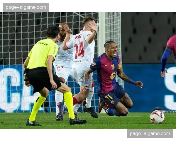 数据前瞻：AI模型显示，巴萨对阵塞维利亚一役出现点球的概率高达42%